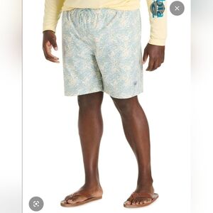 NWT Columbia Mens PFG Ramble Printed Water Shorts | Lemon Wash